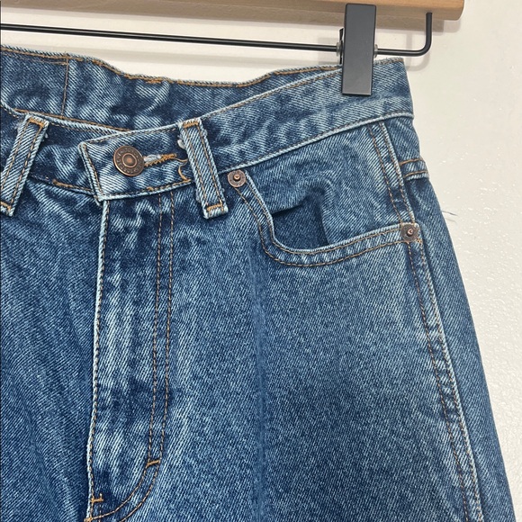 Vintage Jordache Women's Dark Blue Straight Jeans - Picture 4 of 11